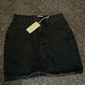 Women’s black jean skirt